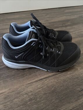 KEEN Utility Vista Energy Work Sneakers Women's 7.5 Black Light Blue KonnectFit